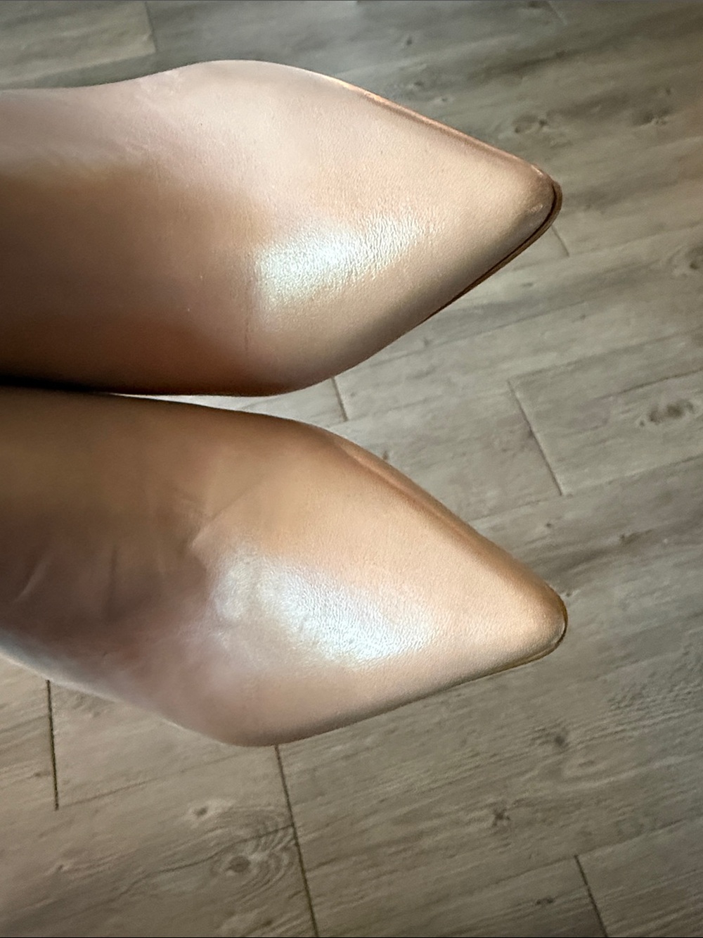 ALDO Taupe Pointed-Toe Slingback Heels - Picture 4 of 6